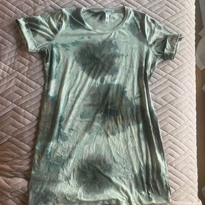 Buttery soft Kyodan outdoor tie dye athletic tee shirt dress